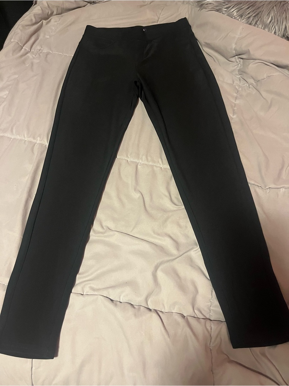 Hype Black Women's Slim Ponte Pants
